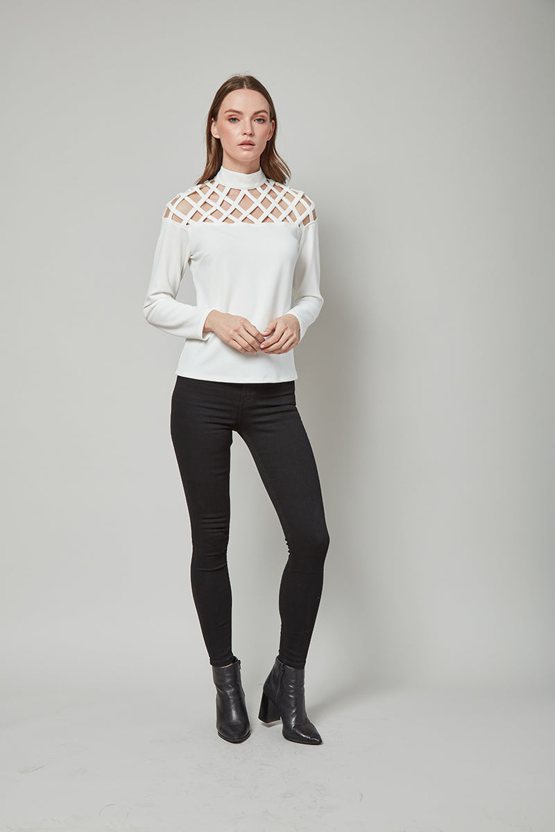 Peek-A-Boo Love Maggie Long Sleeve Top