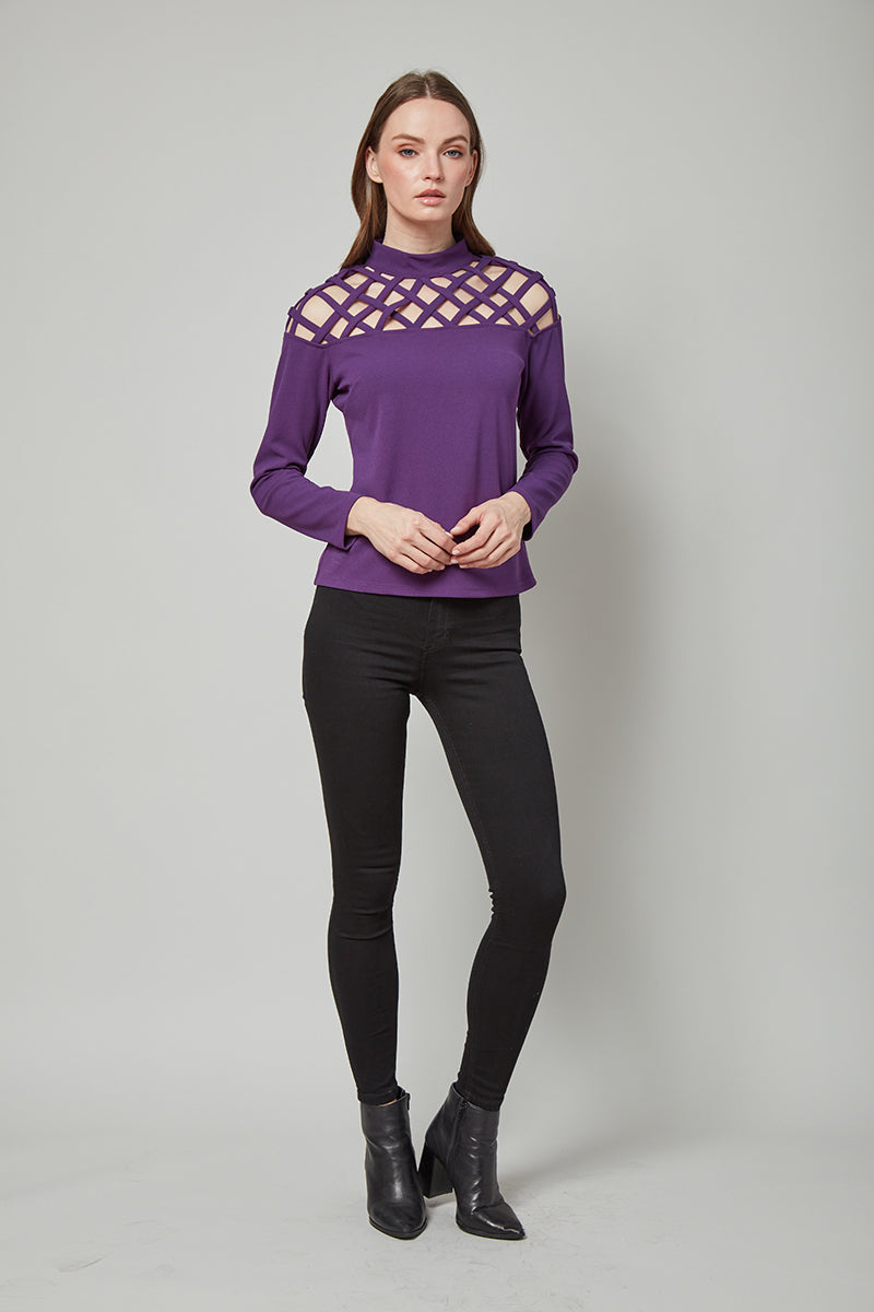 Peek-A-Boo Love Maggie Long Sleeve Top