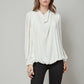 SOPHIE Draped Long Sleeve Top