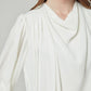 SOPHIE Draped Long Sleeve Top