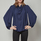 SOPHIE Draped Long Sleeve Top