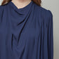 SOPHIE Draped Long Sleeve Top