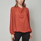 SOPHIE Draped Long Sleeve Top