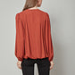 SOPHIE Draped Long Sleeve Top