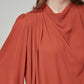 SOPHIE Draped Long Sleeve Top