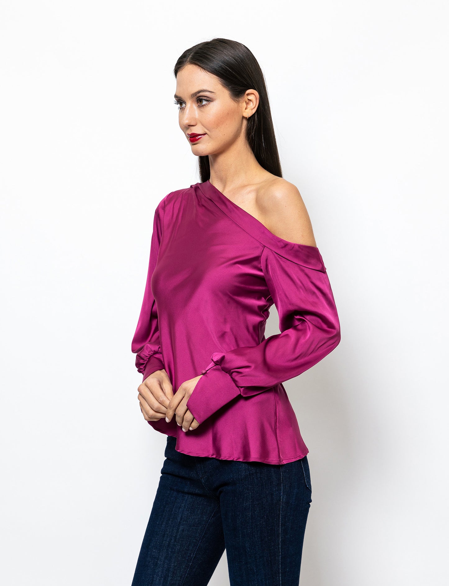 Good For You One Shoulder Chloe Blouse