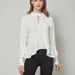 JERI Long Sleeve Top w/ Keyhole Neckline