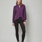 JERI Long Sleeve Top w/ Keyhole Neckline