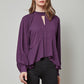 JERI Long Sleeve Top w/ Keyhole Neckline