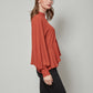 JERI Long Sleeve Top w/ Keyhole Neckline