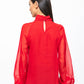 The Trendsetter Sheer Sleeves Dakota Blouse