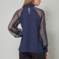 Glamour Galore Keyhole Neckline Dakota Top