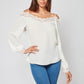 Feminine Energy Off-The-Shoulder Top