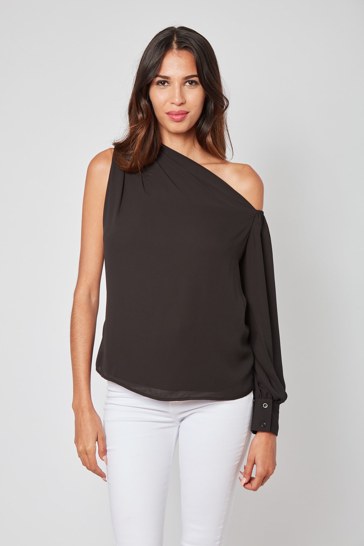 Pretty Please Draped Georgette Blouse