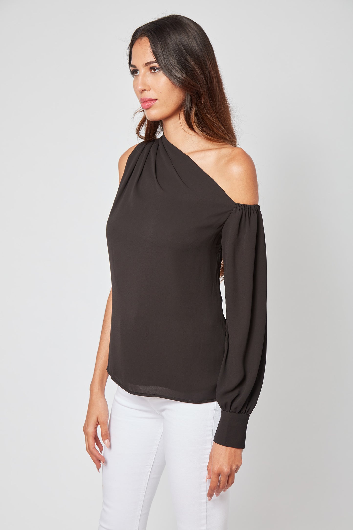 Pretty Please Draped Georgette Blouse