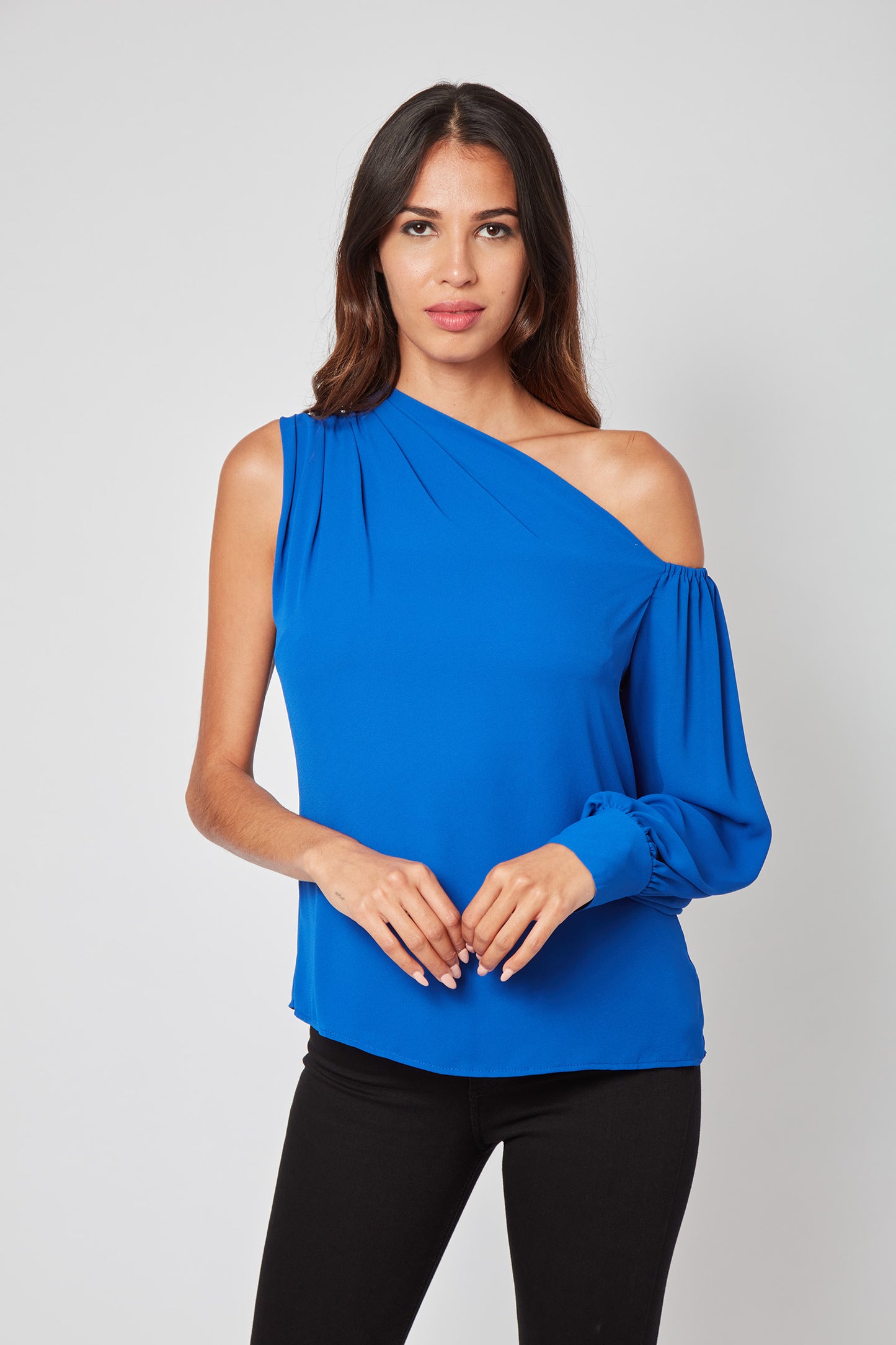 Pretty Please Draped Georgette Blouse