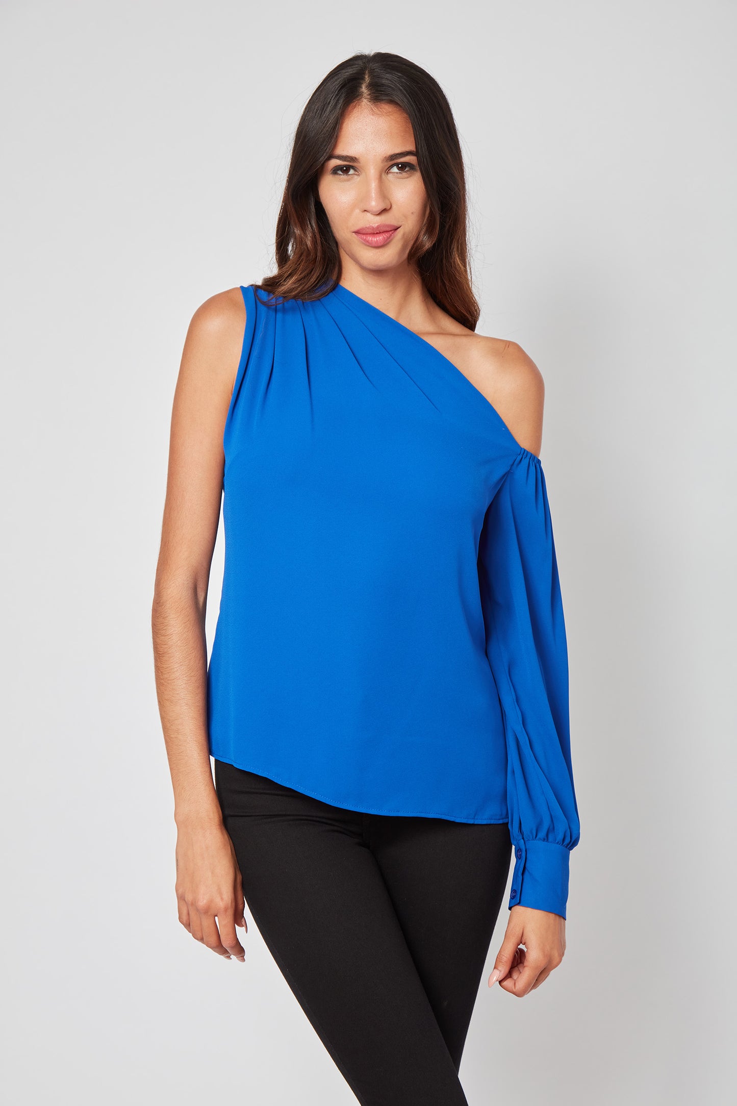 Pretty Please Draped Georgette Blouse