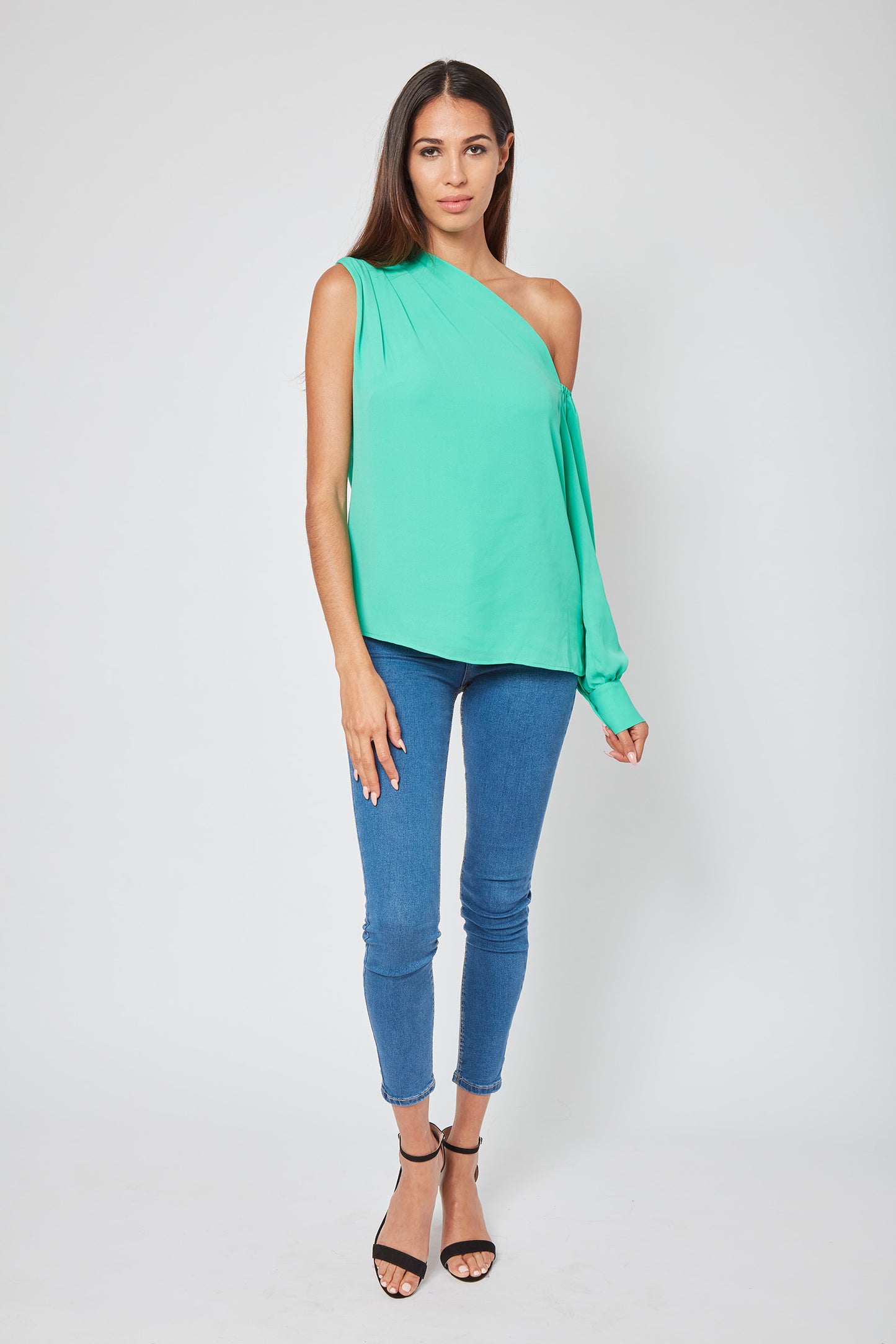 Pretty Please Draped Georgette Blouse