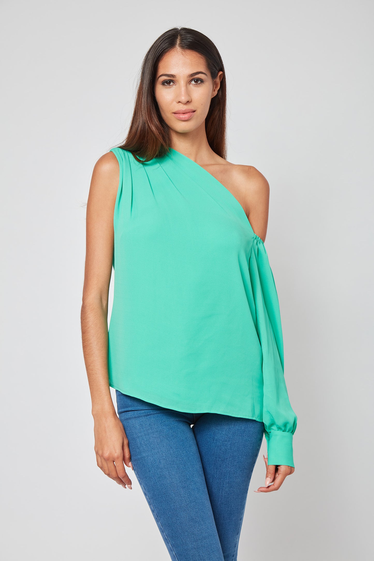 Pretty Please Draped Georgette Blouse