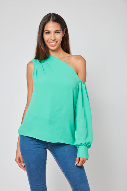 Pretty Please Draped Georgette Blouse