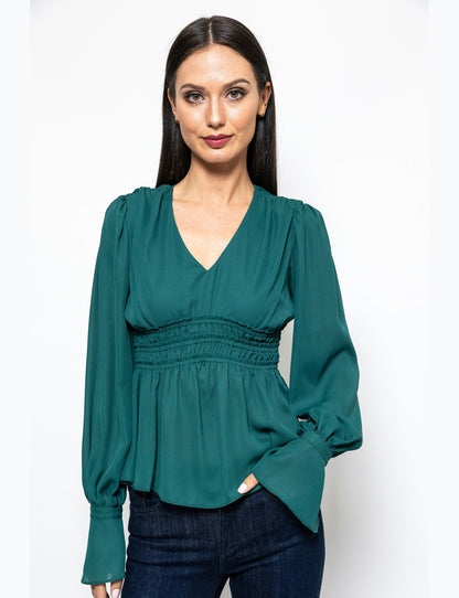 Stay Chic Peplum Style Nina Blouse