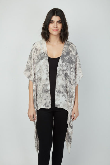 Signature Style Hi-Low Silk Kimono